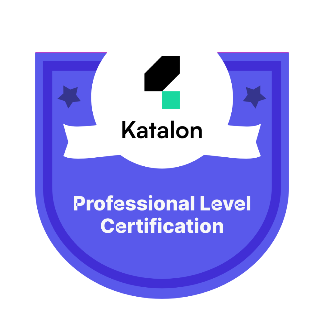 Katalon Professional Level Certification